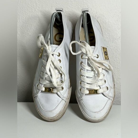 Guess Shoes - G by Guess Women's Size 7 Lace Up White Sneakers GGMallory5-R
